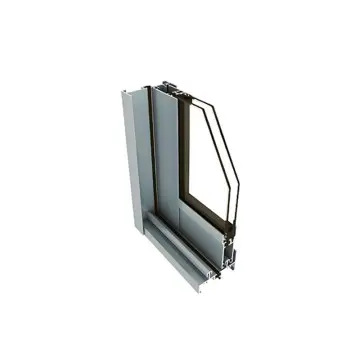 Adhesive insulated aluminum alloy sliding door profile
