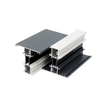 Premium black aluminium sliding patio door profile