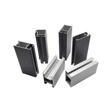 Sandblasted aluminum extrusions profiles