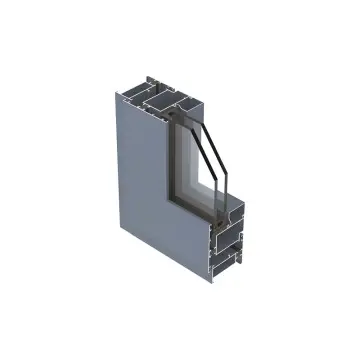 Glued aluminum alloy casement window profiles for thermal insulation