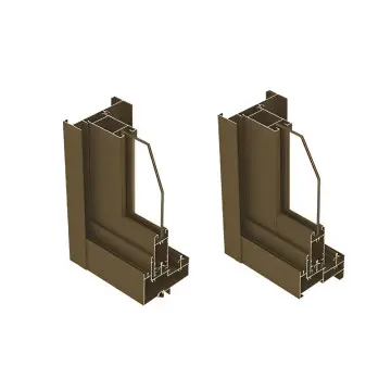 Aluminum sliding airtight window profiles