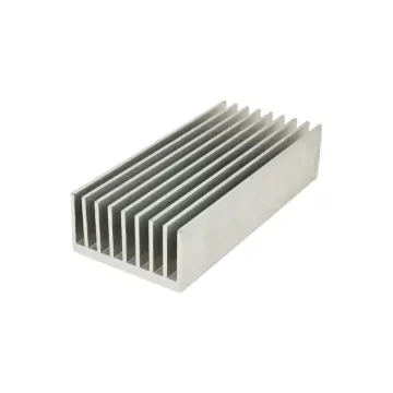 Oxidized aluminum extruded heat sink profile