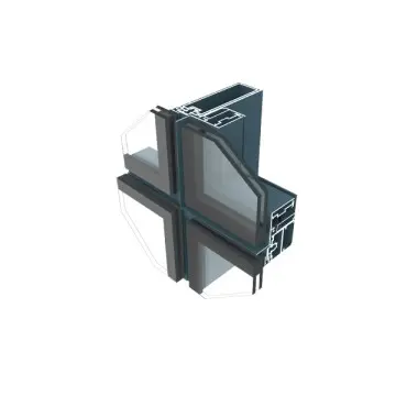 Hidden curtain wall aluminum profile